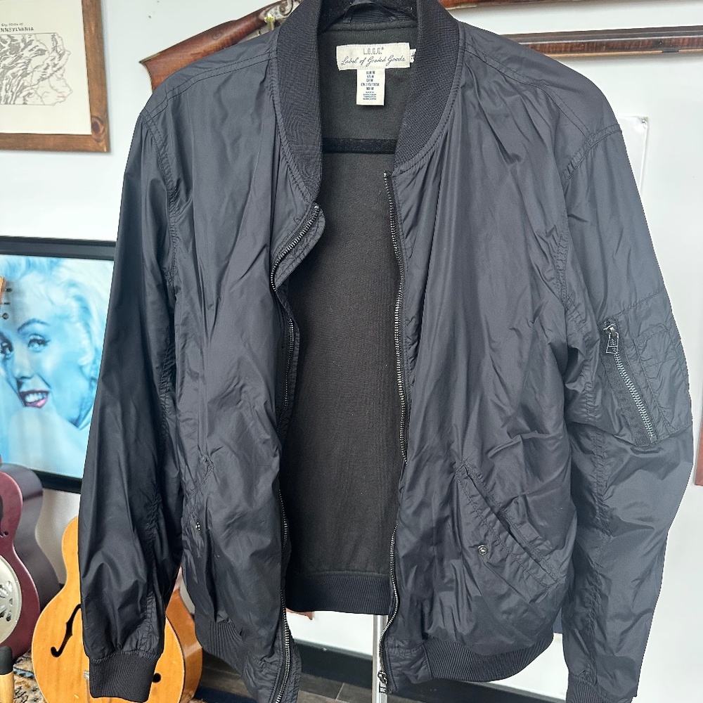 LOGG Black Bomber Jacket